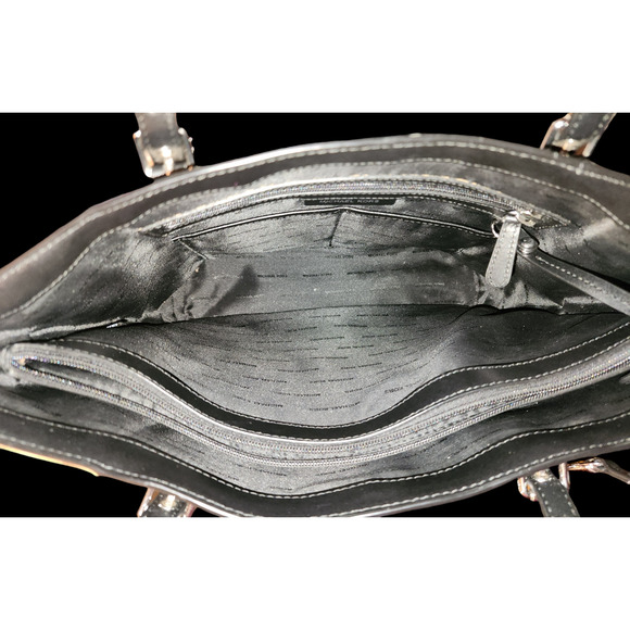 Michael Kors Black Signature Voyager East West Tote - Picture 3 of 10